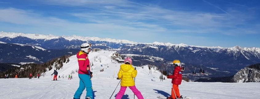 Familien Skiurlaub auf der Sonnenseite der Alpen