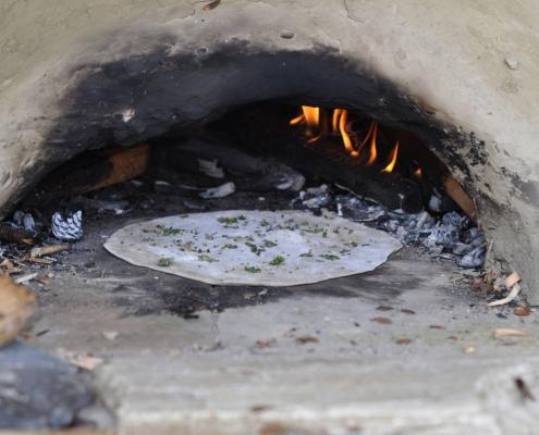 flatbread in the natural oven