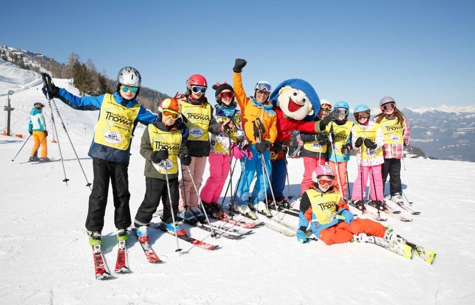 Familien Skiurlaub auf der Sonnenseite der Alpen Skischulanmeldung