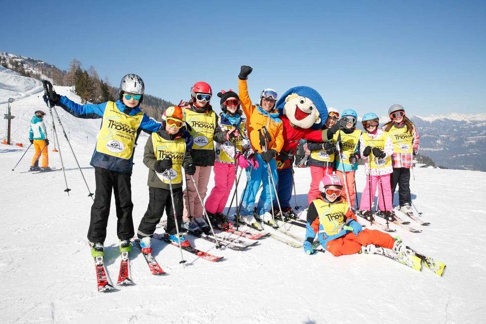 Familien Skiurlaub auf der Sonnenseite der Alpen Skischulanmeldung