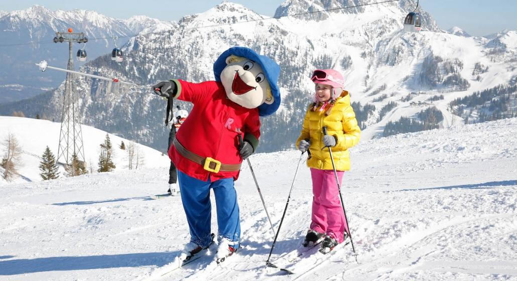 Familienurlaub Kinderhotel Ramsi Skifahren am Nassfeld